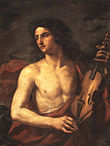 Orpheus with his viol; a 17th century painting