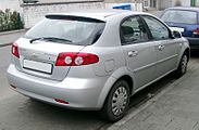 Chevrolet Lacetti, achteraanzicht