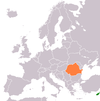 Location map for Cyprus and Romania.