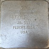 Stolperstein für Hugo Forst