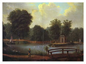 Eulbacher Park, Ölgemälde, um 1820.