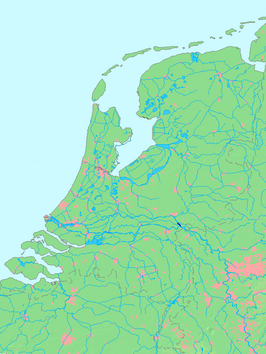 Ligging Pannerdensch kanaal in Nederland