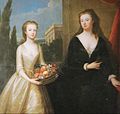 Portrait of Duchess of Marlboro with Lady Diana Spencer, c. 1722