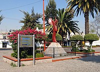 Copy of the statue donated by Wichita to Tlalnepantla, Mexico, a sister city of Wichita.