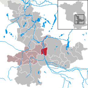 Poziția Schlepzig pe harta districtului Dahme-Spreewald