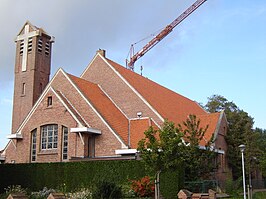 De Sint-Idesbalduskerk voor de restauratie in 2009.