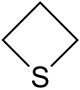 Structural formula of thietane