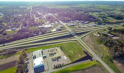 Interstate-39 runs through town.