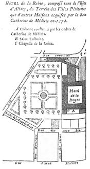 Hôtel de la Reine, 1572