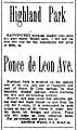 1893 ad for Highland Park