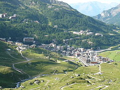 Blick auf Breuil-Cervinia