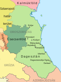 Dagesztán térképe