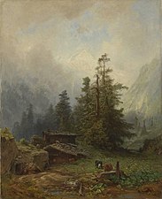 Eduard Schleich d. Ä.: Eine Alpe, um 1845