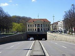 Tunnelportal in der Prinzregentenstraße