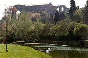 Malmesbury Abbey from Mill Lane (2)