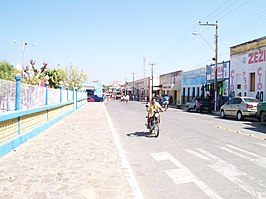 Rua Pedro Olímpio de Menezes in het centrum van Massapê