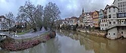 Neckarfront, Tübingen 11. Januar 2016