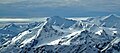 In-SHUCK-ch Mountain in front. Nivalis Mountain centered at top, Mount Sir Richard at far right.