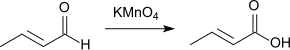 Oxidation von Crotonaldehyd