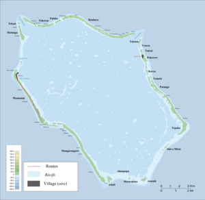 Karte des Atolls