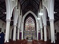 Inside the church.