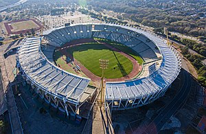 Luftaufnahme des Estadio Mario Alberto Kempes (2021)