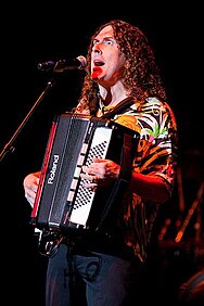 "Weird Al" performing in 2011.