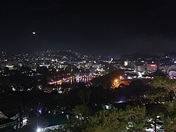 Skyline of Baguio City at night