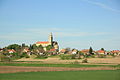 Blick auf Döbrököz mit der röm.-kath. Kirche Szent Imre herceg