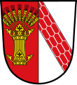 Gemeinde Malgersdorf Gespalten von Rot und Silber; vorne eine goldene Krone, aus der eine goldene Getreidegarbe wächst, die unter den Ähren von einer goldenen Krone zusammengehalten wird; hinten ein silbern geschuppter roter Schrägbalken.