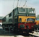 Loc 27000 (Electra) bij de Midland Railway, Butterley