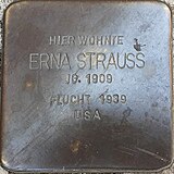 Stolperstein für Erna Strauß