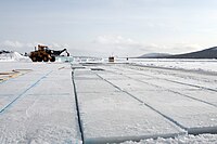 Torne river ice harvest