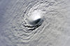 A picture of Hurricane Wilma's eye taken October 19, 2005