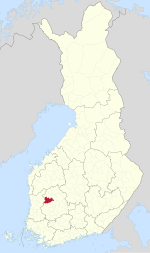 Location of Ikaalinen in فن لینڈ