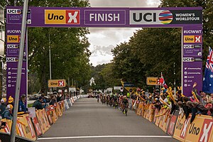 Ladies Tour of Norway 2017 – stage 2 – last passing of finish line