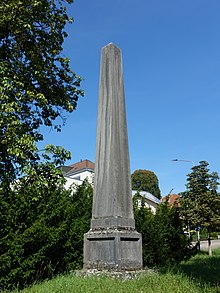 Denkmal für Josef Munzinger (1791–1855) und den Söhnen Wilhelm Munzinger (1826–1878), Walther Munzinger (1830–1873), Werner Munzinger (1832–1875) An der Werkhofstrasse neben dem Konzertsaal Solothurn.