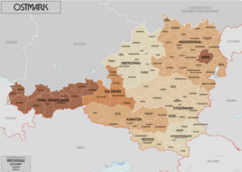 Ostmark 1941: Reichsgaue, Land- en Stadtkreise