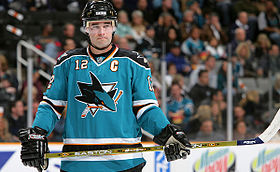 Patrick Marleau mit dem charakteristischen „C“ des Kapitäns