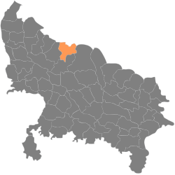 Location in Uttar Pradesh, India