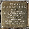 Braunschweig Wolfenbütteler Straße 81 Stolperstein Adalbert Bremer