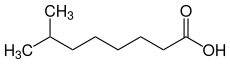 Strukturformel von 7-Methyloctansäure