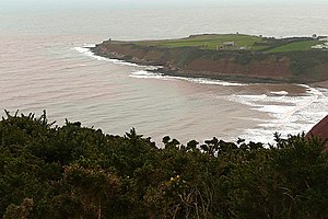 Blick auf die Ostseite von Straight Point mit Otter Cove (relativ genau in der Bildmitte).