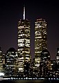 Zwillingstürme des am 11. September 2001 zerstörten World Trade Center in New York