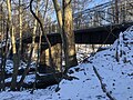 The West Essex Trail crosses the Peckman river using the old Erie Railroad Bridge. The original bridge was washed out following a storm in 1945. This bridge was constructed soon after. Image taken at 40°51'18.3"N 74°13'43.4"W facing east.