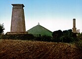 Monuments next to La Haye Sainte – the one on the left is for the KGL