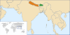 Location map for Bhutan and Nepal.