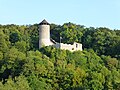 Zicht op de burcht vanaf de Dermbacher Straße, Philippstein