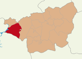 Map showing Çermik District in Diyarbakır Province