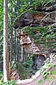 Wanderweg (Teil des Forststeig Elbsandstein) am Ostfuß des Lampertsstein